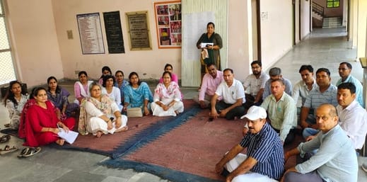 Professors staged a sit-in protest against the attack