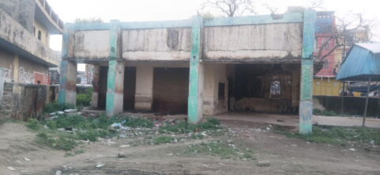 Roadways bus stand in ruins in Gabhana