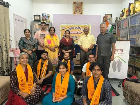 Preparations for Navratri festival started at Prerna Old Age Home