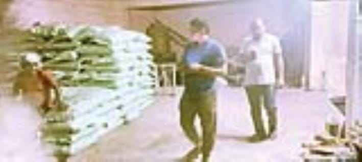 Officers raided and seized 150 bags of fertilizer.