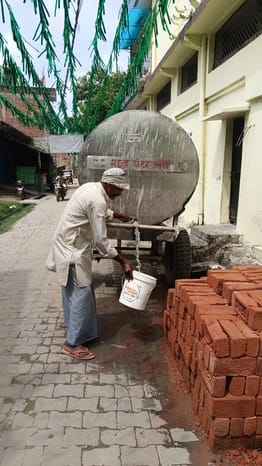 Water supply stopped due to key failure, chaos created