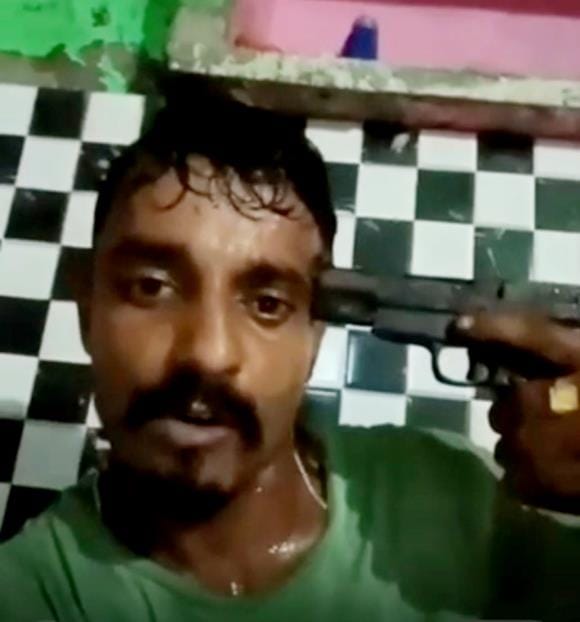 Threatened to kill the CM...then fired shots at the police