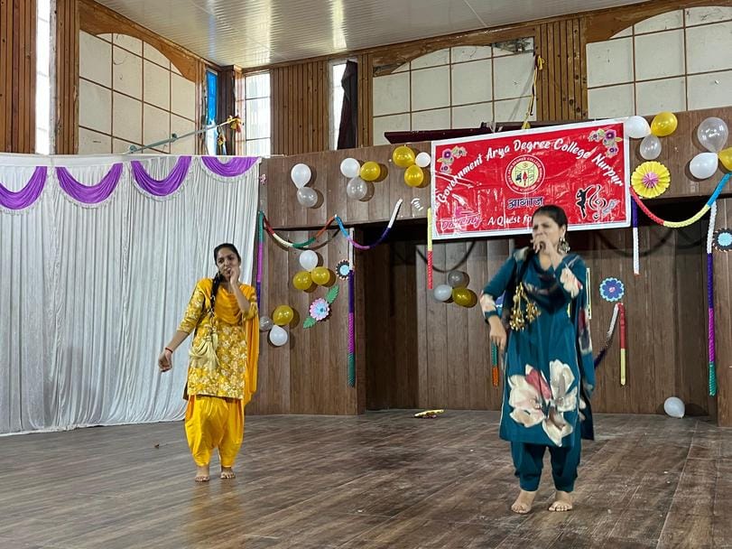 Students showcased their talent in the talent hunt.