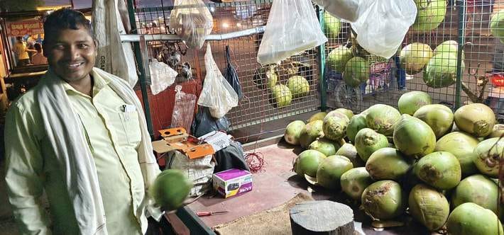 More than eight thousand people drink daab every day in the district.