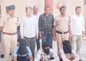 Three accused from Dhani Sanchala arrested in Baba Pipal Nath Dera theft case