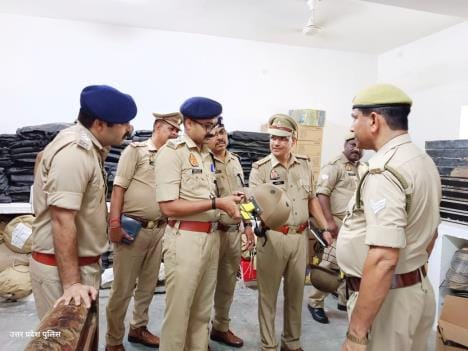 Inspected the police line and saw the arrangements, instructions for improvement