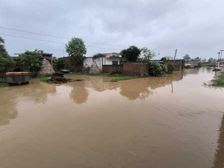 Many villages in the Khadar region were submerged.