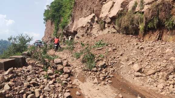 Ramnagar, Dalsar Road Closed, Six Hours Traffic Shut Down