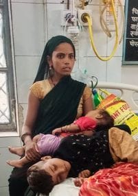 Patients with fever and stomach ache increased due to change in weather and contaminated water.