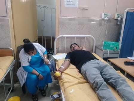 61 units of blood collected in blood donation camp