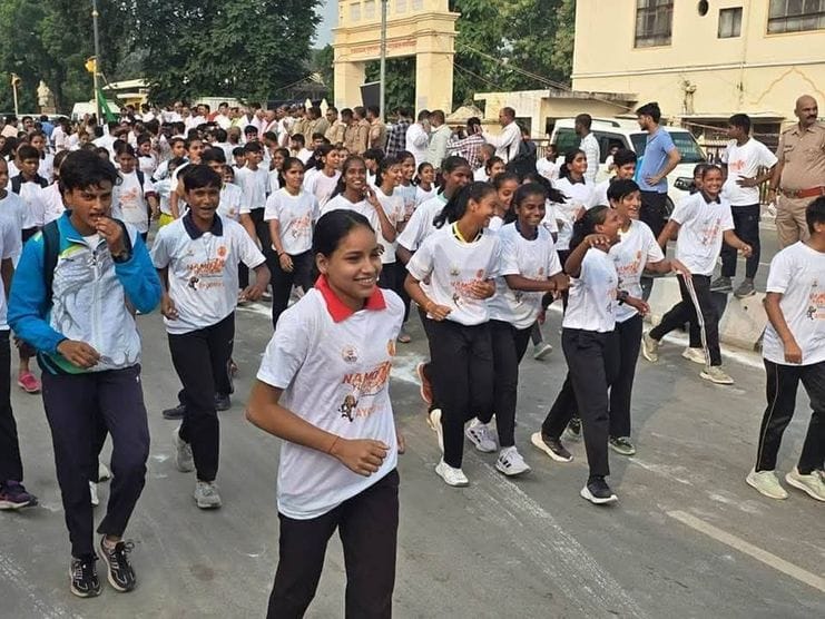 The spirit of the runners, Prince and Sushmita won