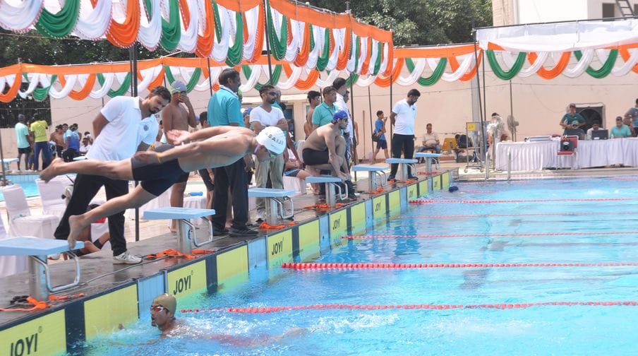 Sanjeet S first in national swimming competition