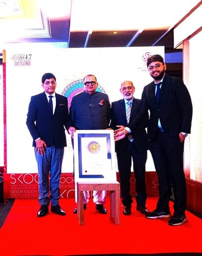 DFO SS Kashyap honored with Scotch Gold Award