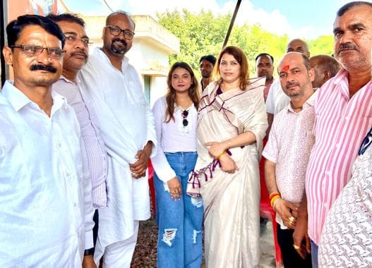 Seema Patnaha received a grand welcome at various places.