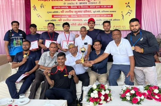 Pawan secured first place in discus throw