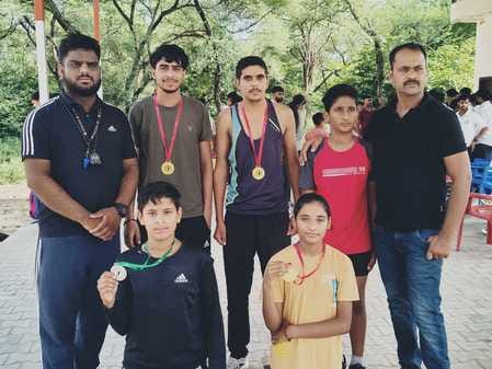 Four players selected for the state level athletics championship