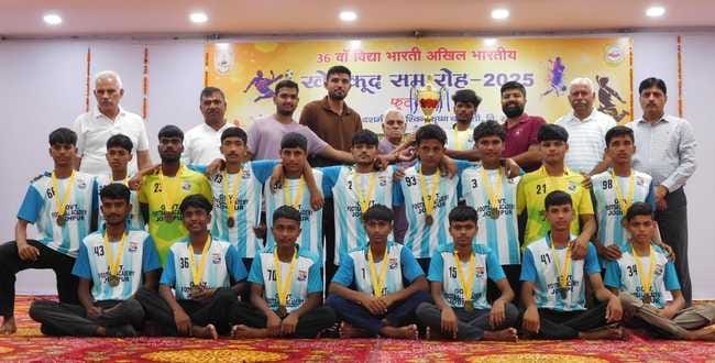 Rajasthan region team came first in the boys' under-19 and 17 age group matches.