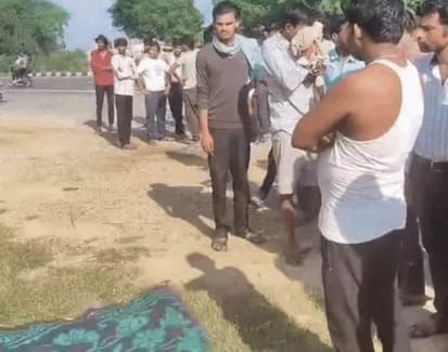 क्रेन के जरिए करंट लगने से मजदूर की मौत