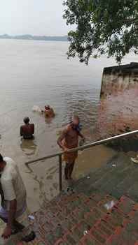 The water level of Ganga is decreasing by one cm per hour