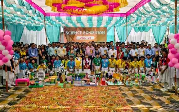 Little Flowers School students showcase their talent at the science exhibition.