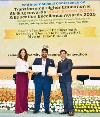 Shobhit University honored for research and innovation
