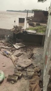 Sharda wreaks havoc in Grant No. 12 village, swallowing 112 houses so far