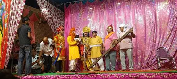 There was a shower of flowers on the birth of Lord Rama.