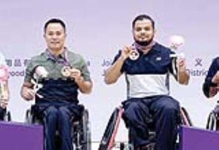 Abu Hubaida and Prem Ale won bronze medals at the China Para Badminton International Championships