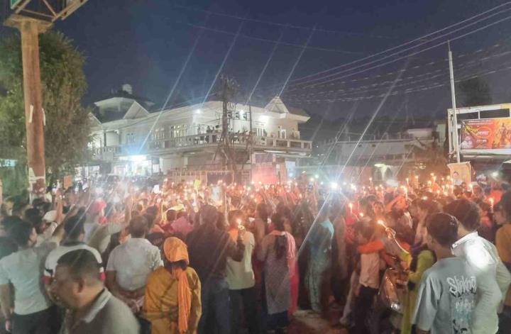 Crowds toCrowds took to the streets demanding justice for Ladli and held a candlelight march.ok to the streets demanding justice for Ladli and held a candlelight march.