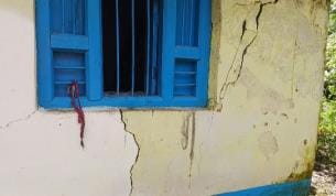 Only the scars remain...fear in the heart, cracks in the houses, where should we go?