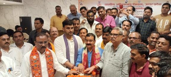 BJP leader Neeraj Singh laid the foundation stone for 74 roads.
