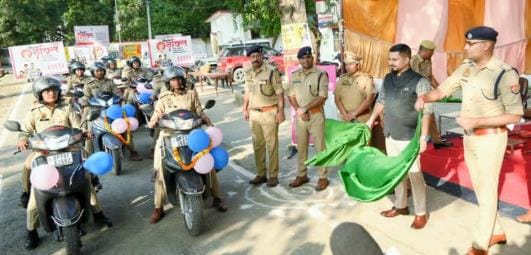 Message of women empowerment given by taking out a scooty rally