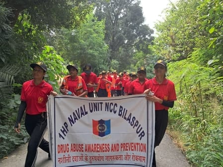 Road safety message given through street play
