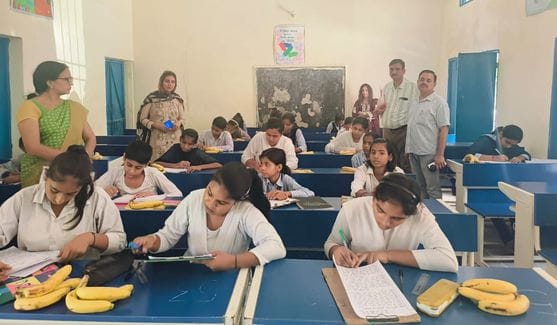 Nancy tops the district level essay writing competition