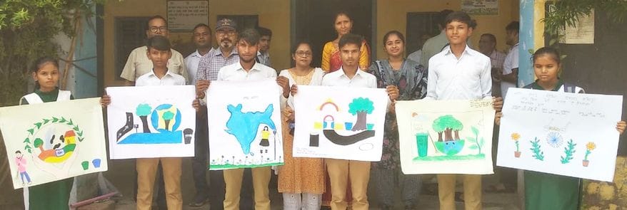 Anuj, Divya and Rajasekhar's talent shines in painting
