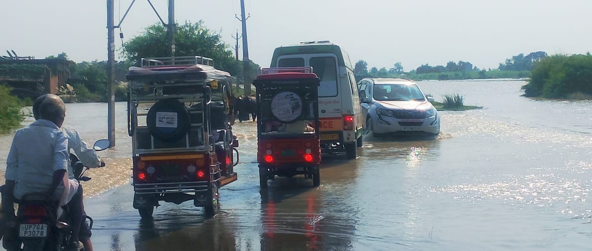 Water level rises again on Jalalabad-Shamshabad State Highway