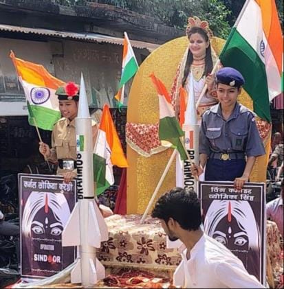 A wonderful confluence of faith and patriotism was seen in the Kalash Yatra