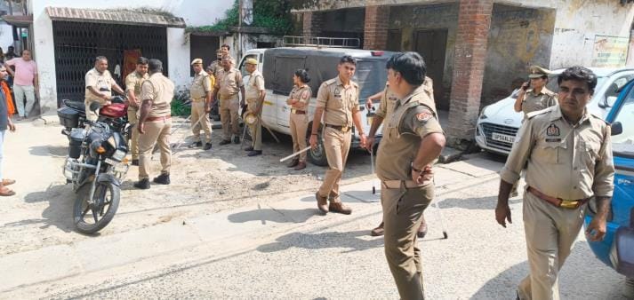 Police seized six vehicles for taking out a procession without permission.