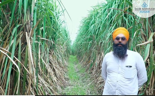 Jyoti Prakash Singh tops the state in sugarcane production