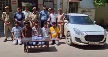 Rajasthan Crime: Five Youths Arrested with Illegal Weapons, Had Snuggled in Car; MP-Haryana Connection