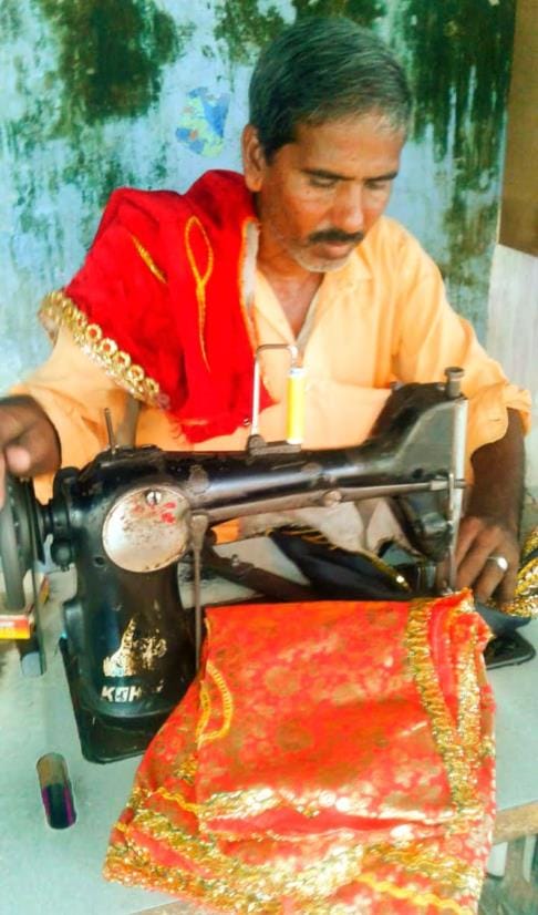 Nizamuddin has been stitching costumes for Ram, Laxman and Hanuman for 44 years.