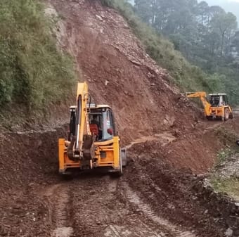 Alternative road construction work begins to connect Tyuni-Maletha-Mussoorie