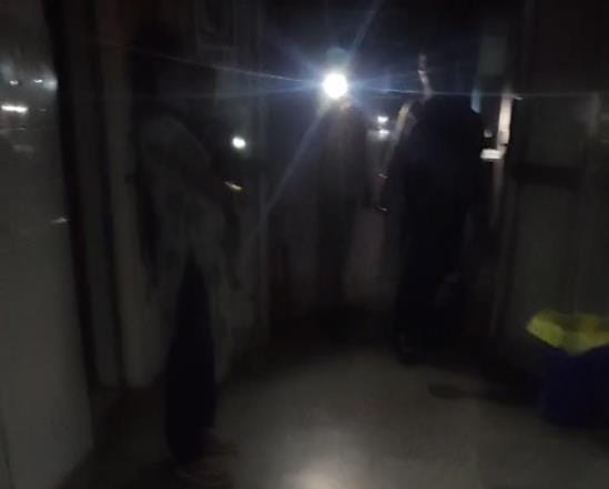 Lights fail at the women's hospital, patients are cared for using mobile torchlight.