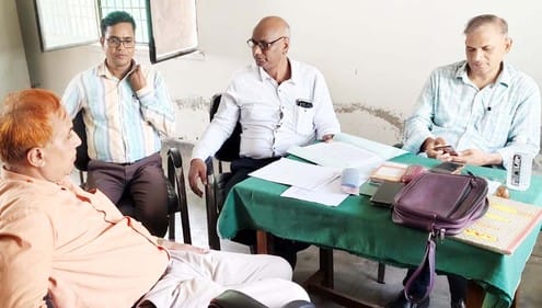The team investigated the Sugarcane Farmers Degree College in Puwaiyan.
