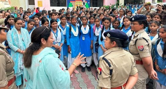 Helpline numbers were provided to the girl students.
