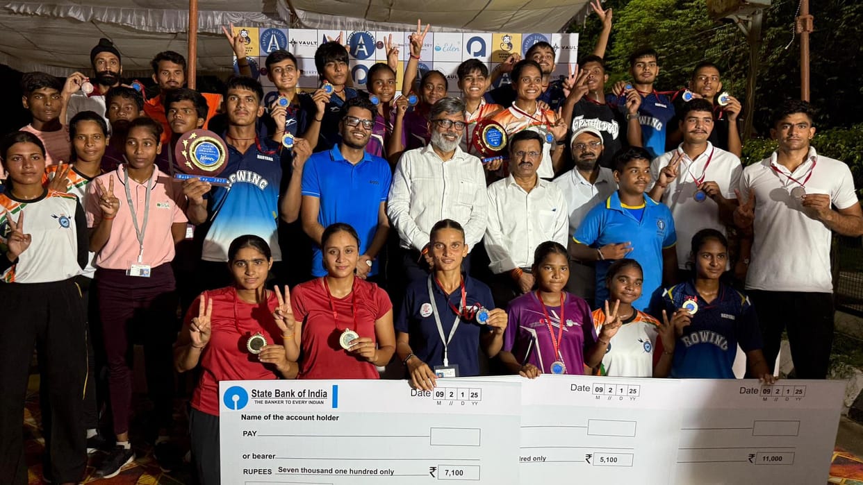 Gorakhpur News: Rowing: Haryana dominates, wins three out of four gold medals