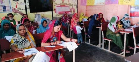 300 illiterates took the literacy assessment test.