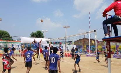 Players from India and abroad are showing their talent on the volleyball court.