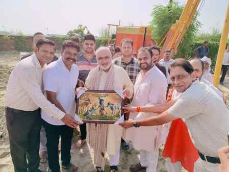 Foundation stone laid for Gokarna Cow Hospital