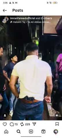 The reel of the Nakhas outpost in-charge carrying a pistol behind his waist goes viral